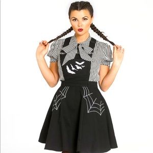 Hell Bunny Miss Muffet Pinafore Skirt